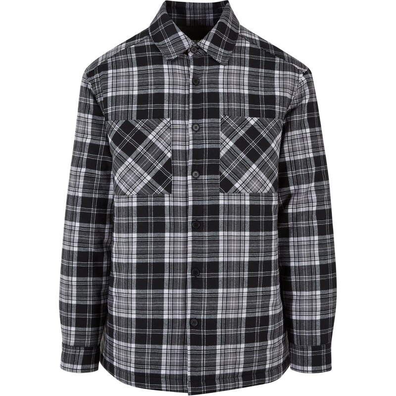 Urban Classics Košeľa sivá / čierna / biela 54266007