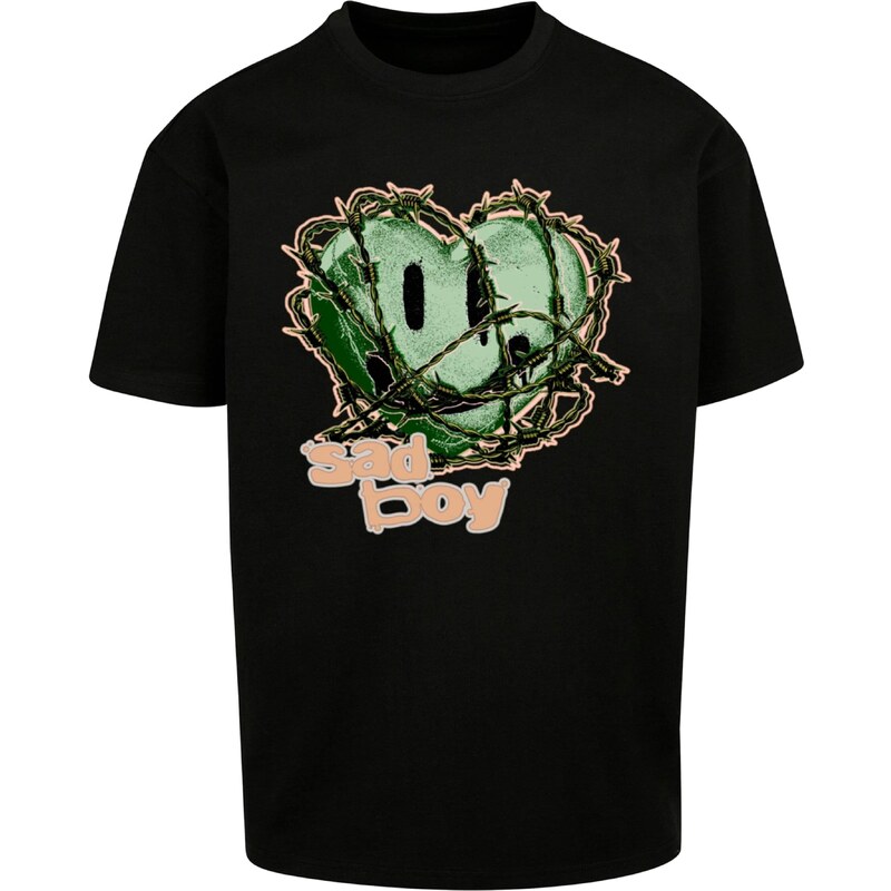 MT Upscale Tričko Sad Boy zelená / broskyňová / čierna 54288153