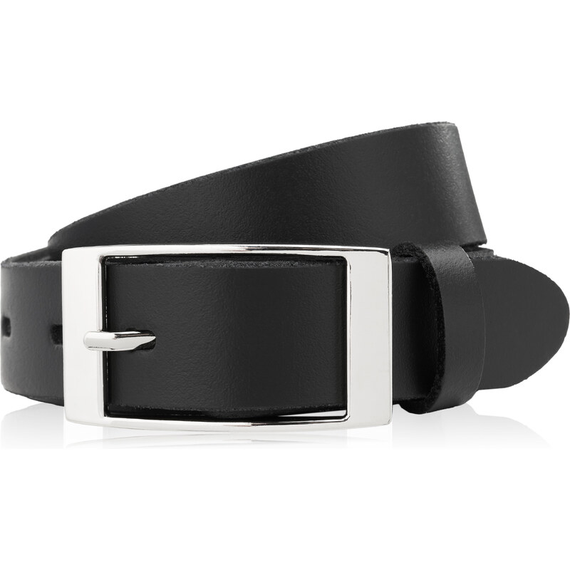 PAOLO PERUZZI Dámsky kožený opasok 110cm | čierna PG-02-BLS-110 50482466