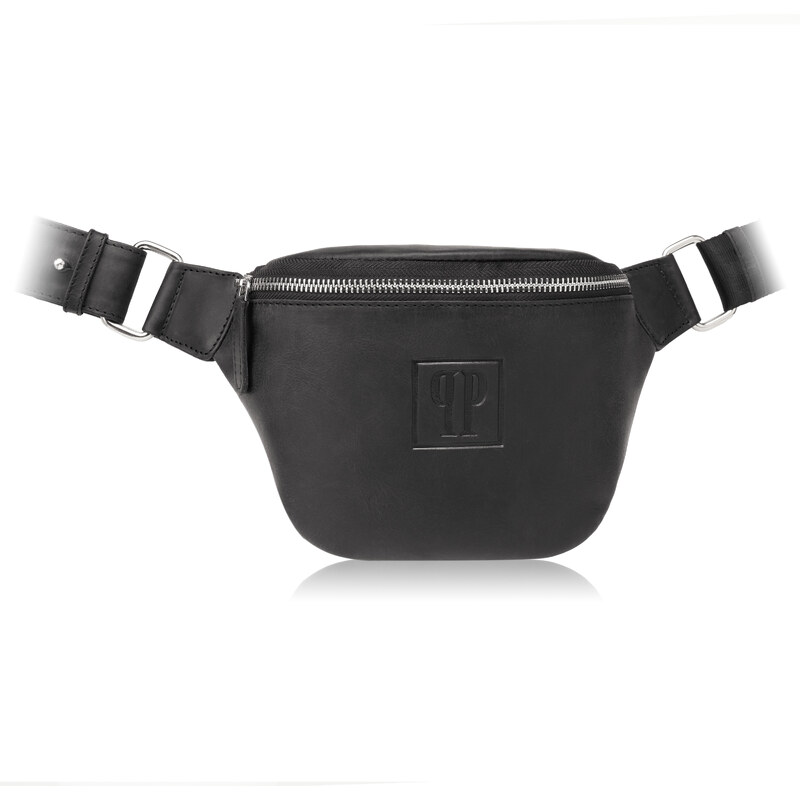 PAOLO PERUZZI Dámska kožená ľadvinka Vintage T-97-HBL | čierna T-97 50488657