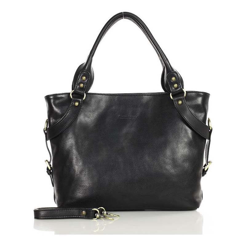 MARCO MAZZINI Kožená business taška | čierna 418c 50488686