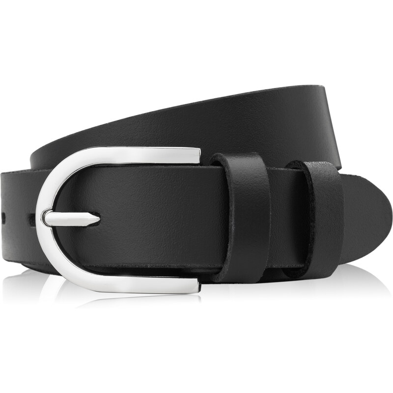 PAOLO PERUZZI Dámsky kožený opasok 90cm | čierna PG-01-BLS-90 50488678