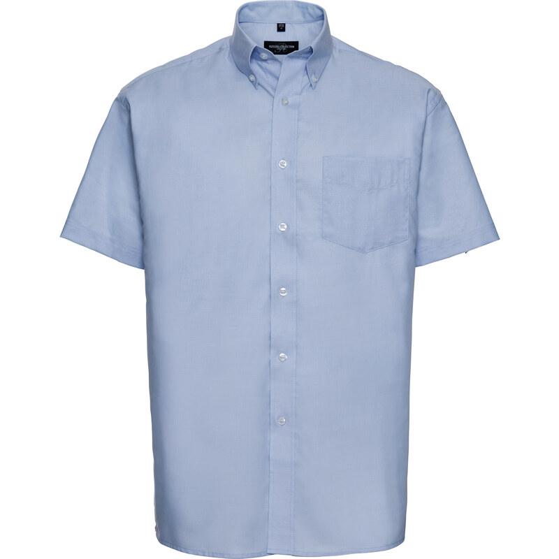 Pánska košeľa Oxford s vreckom a krátkym rukávom Russell 62678887