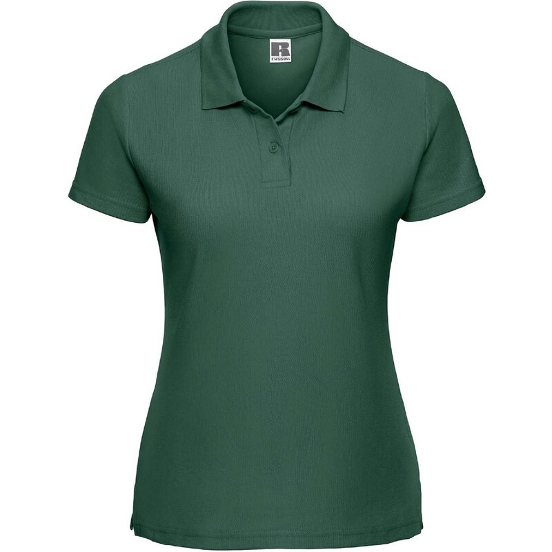 Polycotton Womens Green Polo Shirt Russell 50512290