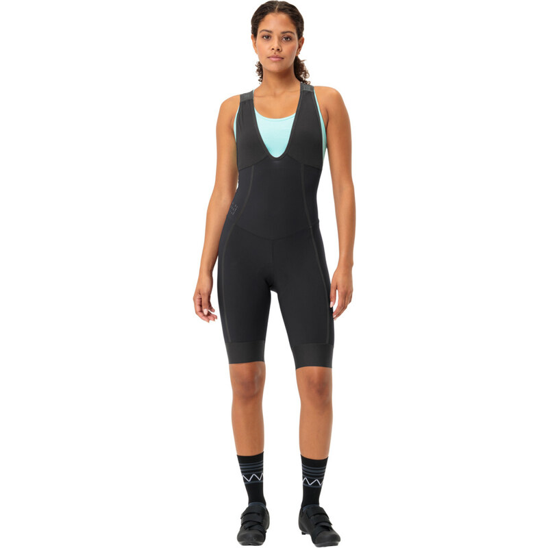 Vaude cyklistické nohavice Furka Bib, dámske, black 50560364