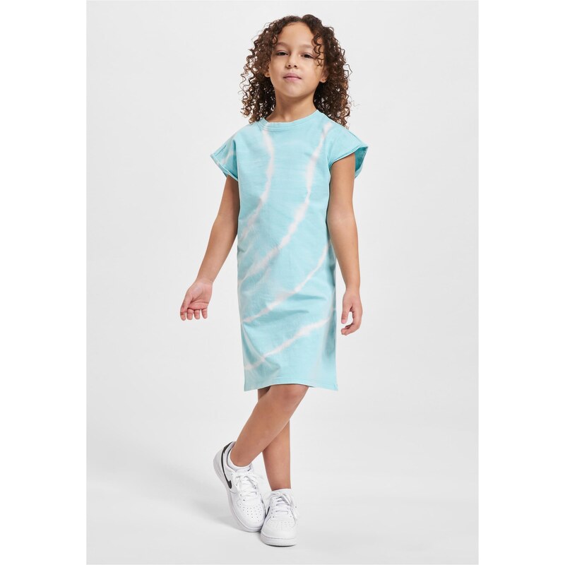 Urban Classics Girls dress with tie Dye aquablue 50678416