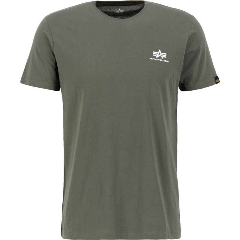 ALPHA INDUSTRIES Tričko olivová / biela 14689037