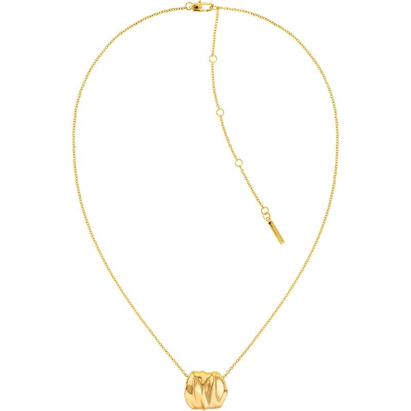 Calvin Klein Minimalistický pozlátený náhrdelník pre ženy Elemental 66595300