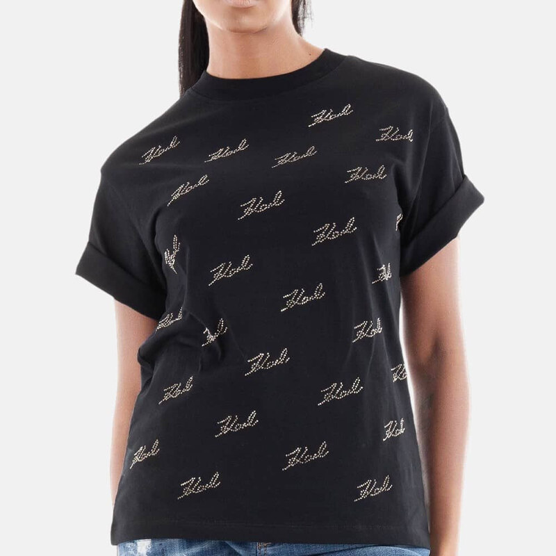 Dámské černé triko Karl Lagerfeld 55747 50695478