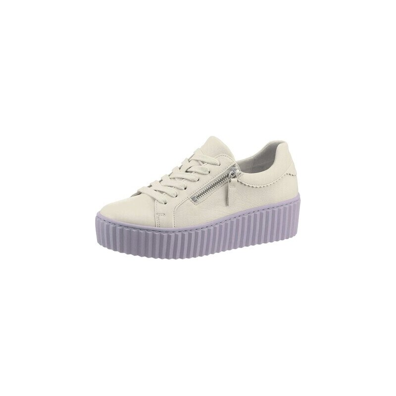 E-shop Kožené nappa sneaker tenisky GABOR, bielo-fialové