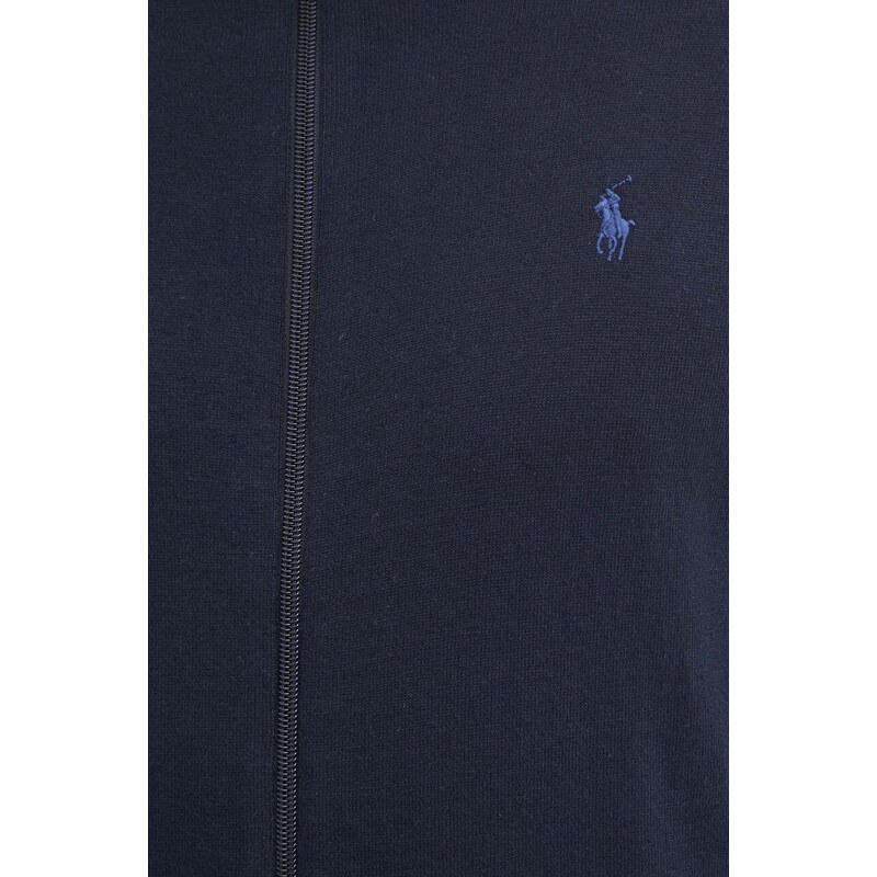 Bavlnený kardigán Polo Ralph Lauren tmavomodrá farba, 710899206