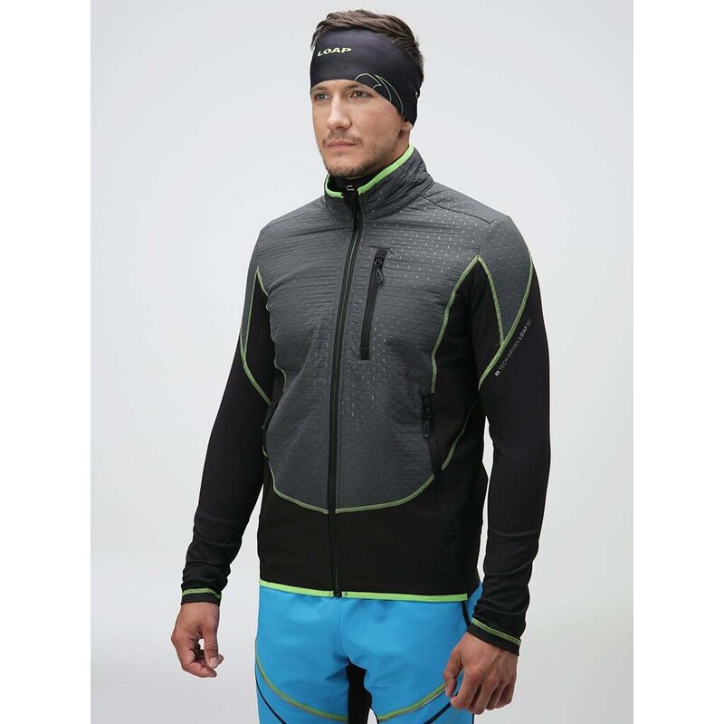 Šedo-čierna pánska bunda LOAP UXNAR 64776450