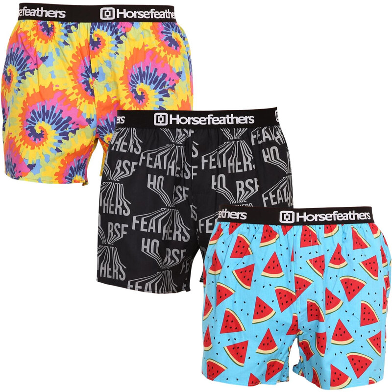 3PACK pánske trenky Horsefeathers Frazier viacfarebné (AM166BD34U) 50175371
