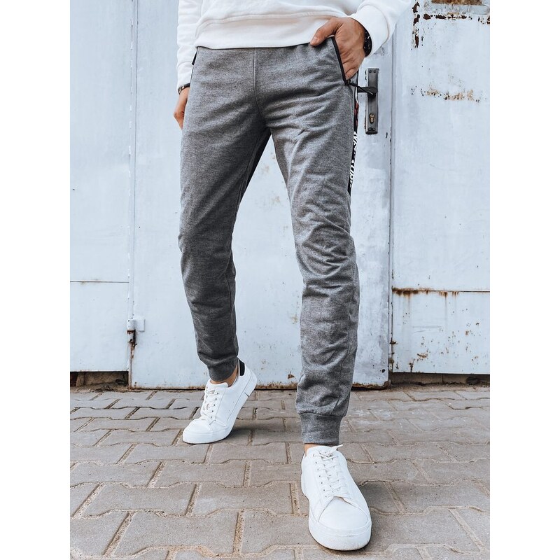 Dstreet Trendy šedé pohodlné tepláky 50711606