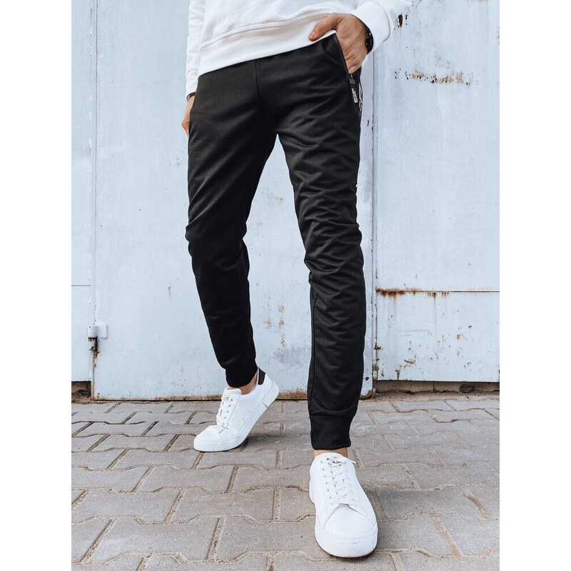 Dstreet Trendy čierne pohodlné tepláky 50711607