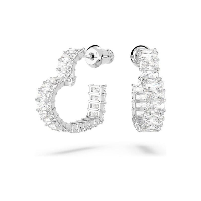Swarovski Romantické srdiečkové náušnice s čírymi Swarovski zirkónmi 66593924