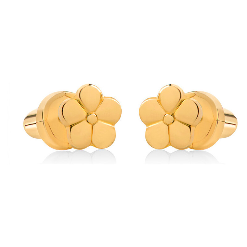 Brilio Drobné kvietkové náušnice zo žltého zlata 14/162.901/17 66580153