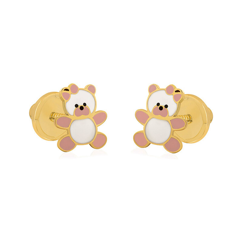 Brilio Hravé náušnice zo žltého zlata Medvedíci 14/168.521/17ROSA 66593951