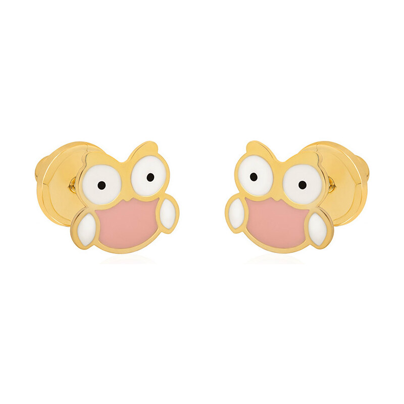 Brilio Hravé náušnice zo žltého zlata Sovičky 14/168.771/17ROSA 66593199