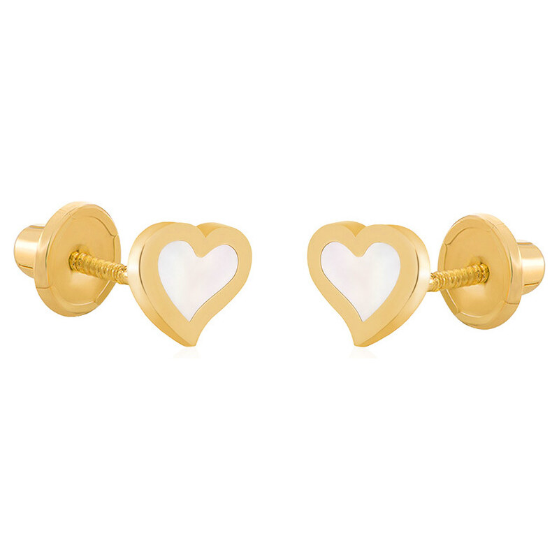 Brilio Nežné náušnice zo žltého zlata Srdiečka 14/148.541/17NC 66584749