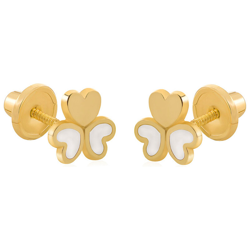 Brilio Náušnice zo žltého zlata Srdiečka 14/148.491/17NC 66582383