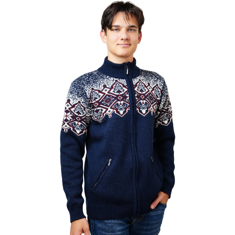 Ewident Pánsky nórsky sveter s vreckami Winti-AZ