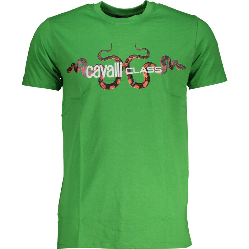 Zelené pánske tričko Cavalli Class 64707768