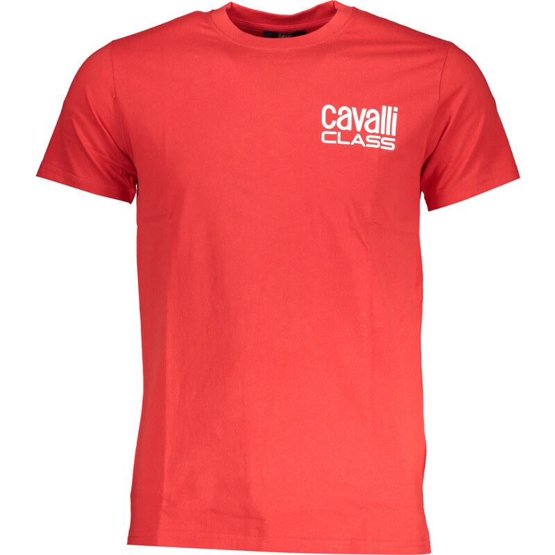 Cavalli Class pánske tričko s krátkym rukávom červené 64705536