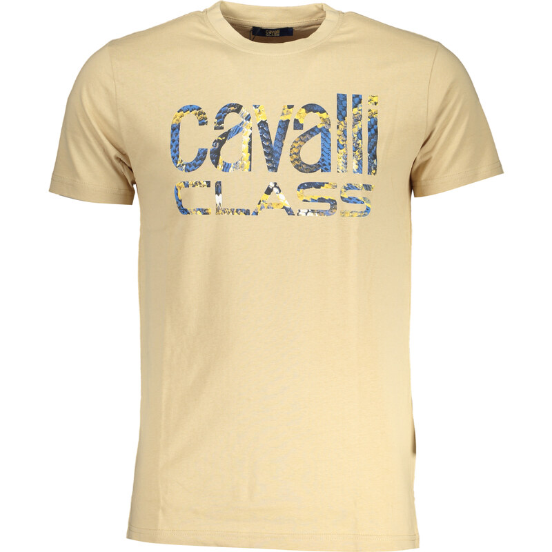 Pánske tričko Cavalli Class béžové 64706294