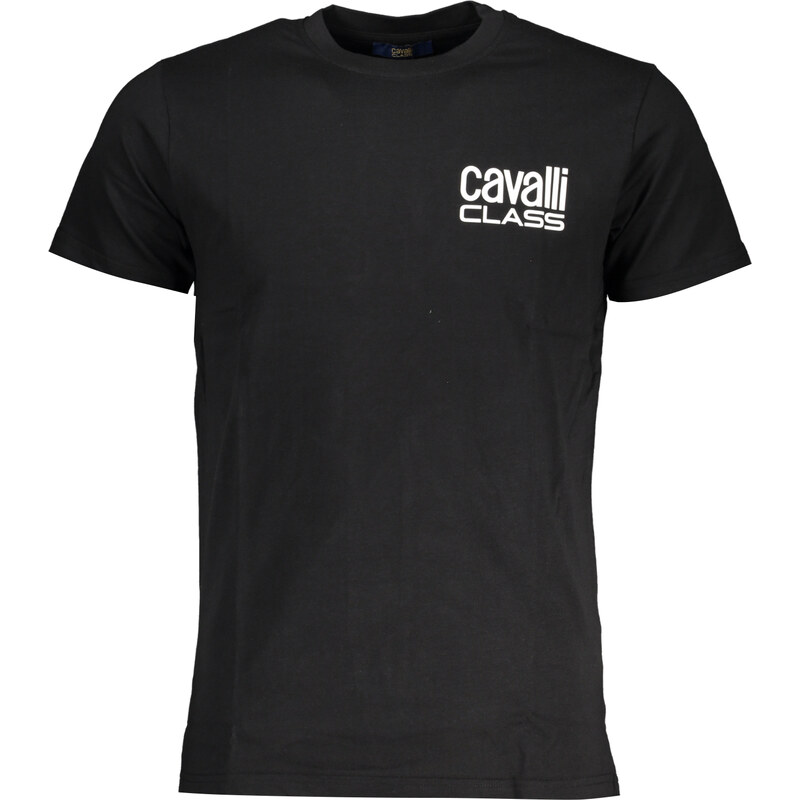 Cavalli Class pánske tričko s krátkym rukávom čierne 64706307