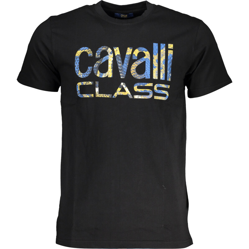 CAVALLI CLASS pánske tričko s krátkym rukávom čierne 64707889