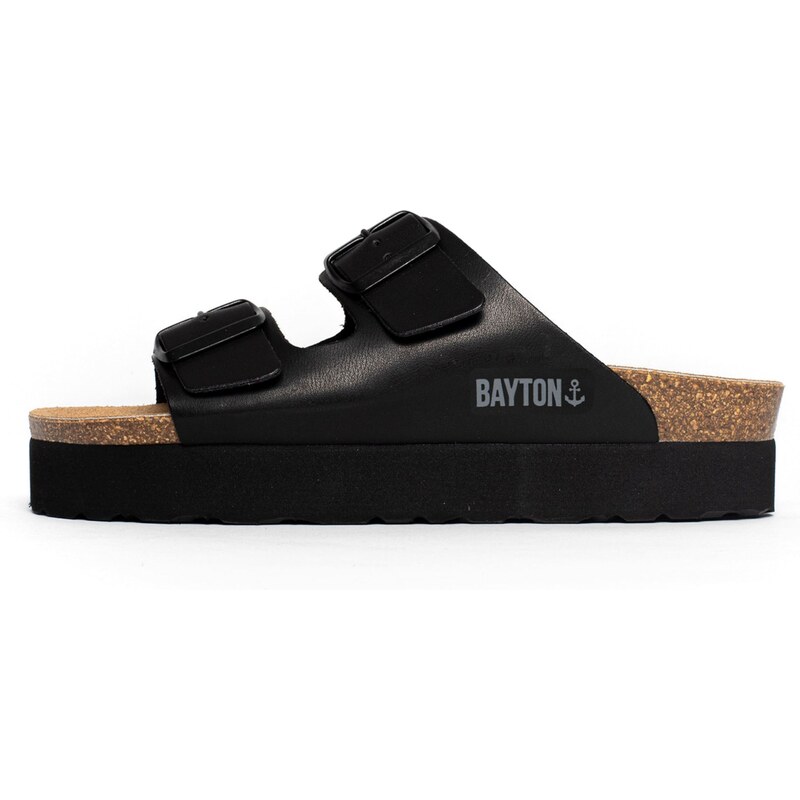 Bayton Papuče Japet svetlosivá / čierna 62239578