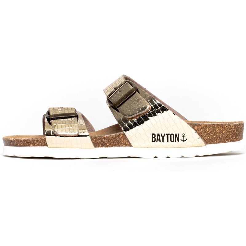 Bayton Sandále Marbella svetlohnedá / zlatá / čierna / biela 54304993