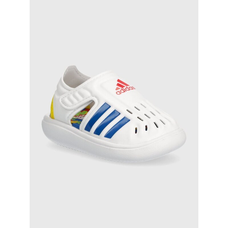 Detské topánky do vody adidas WATER SANDAL I biela farba