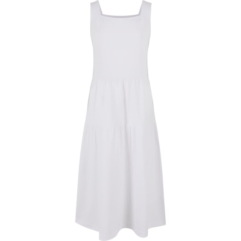 Urban Classics Girls 7/8 Length Valance Summer Dress - White 50638008