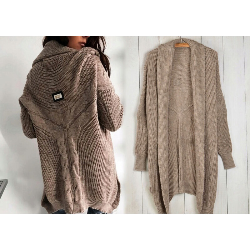 Fashionweek Italský teplý svetr velmi originální střih MD68/K6 48750112