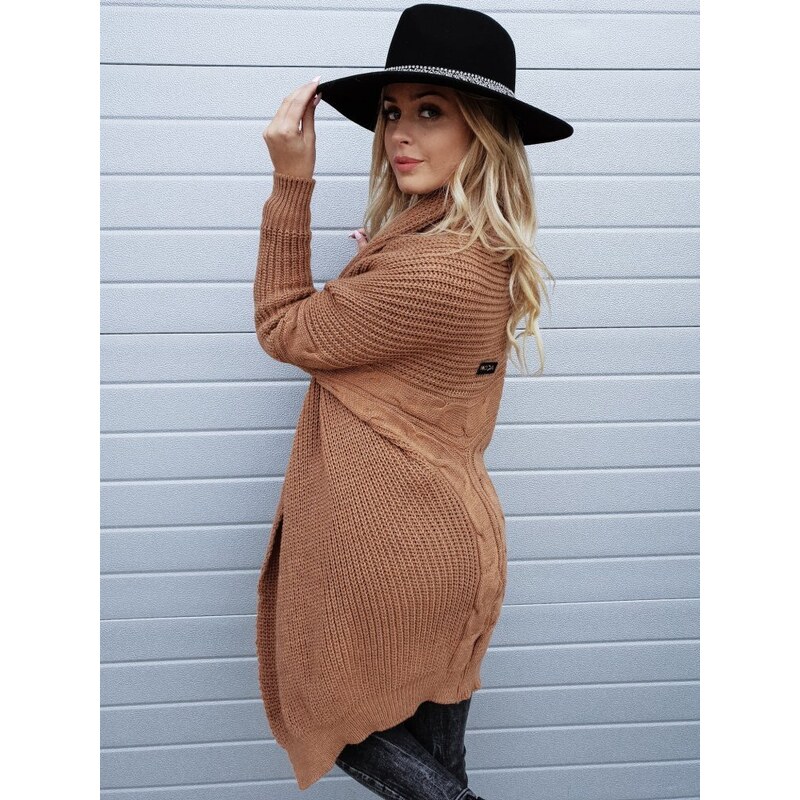 Fashionweek Italský teplý svetr velmi originální střih MD68/K6 48750113