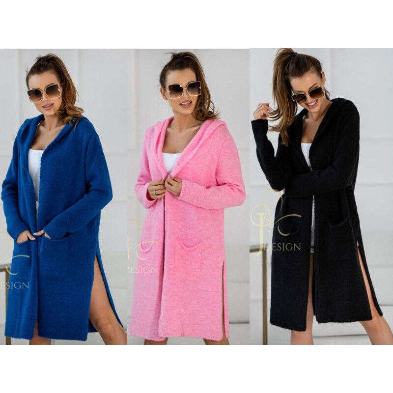 Fashionweek Dámsky farebný predĺžený cardigan NINA
