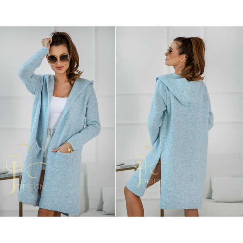 Fashionweek Dámsky farebný predĺžený cardigan NINA