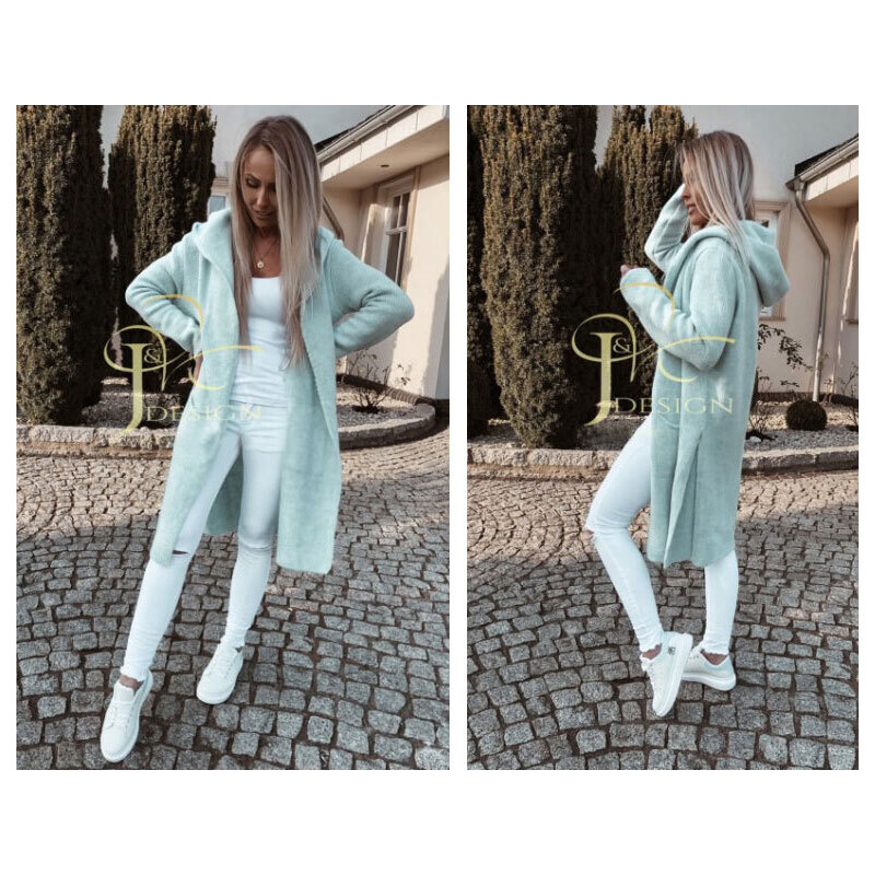 Fashionweek Dámsky farebný predĺžený cardigan NINA