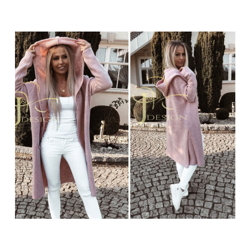 Fashionweek Dámsky farebný predĺžený cardigan NINA