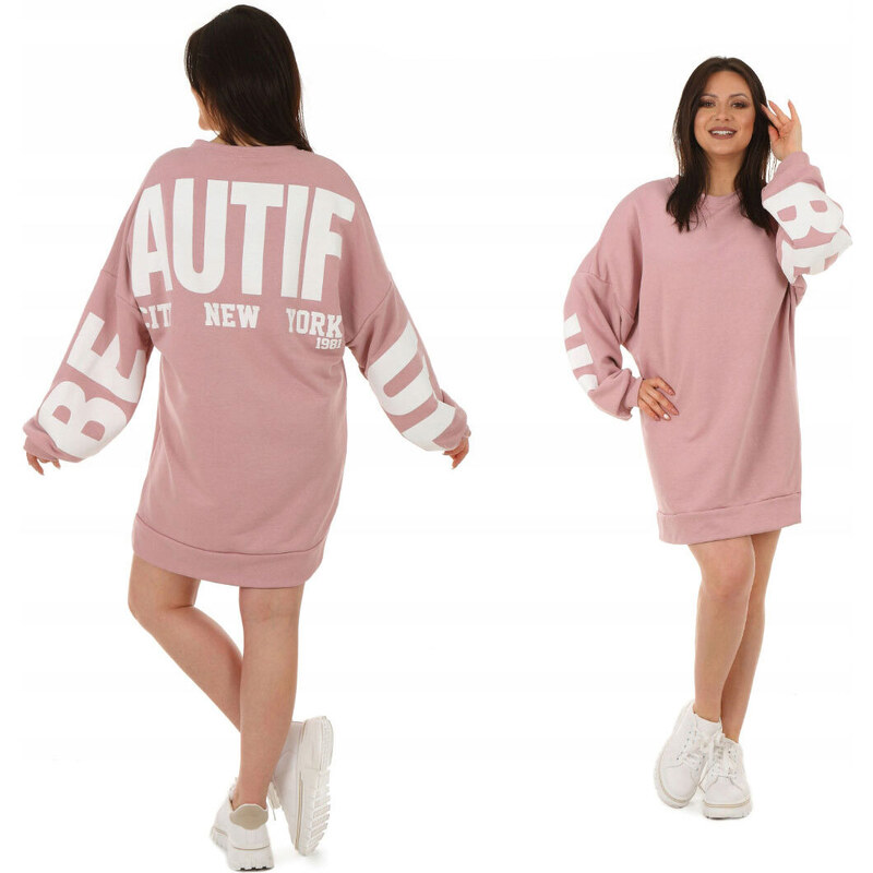 Fashionweek Oversized bavlnená mikina BEAUTIFUL MF577 48751179