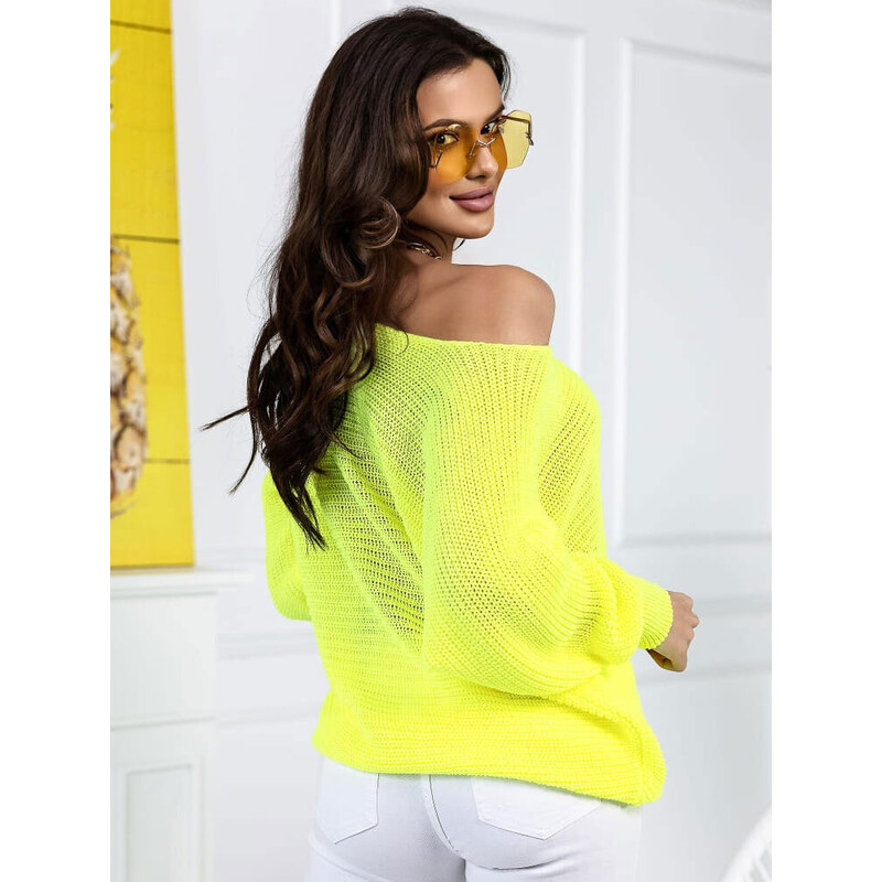 Fashionweek Dámsky sexi sveter s netopierími rukávom NB7972 48751216