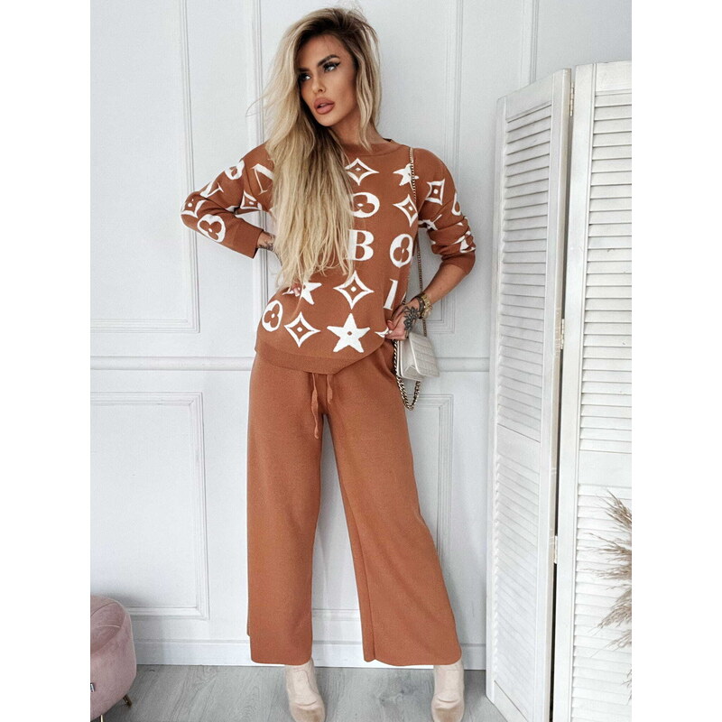 Fashionweek Dámska pletená súprava: nohavice + svetr NB142312 48753025