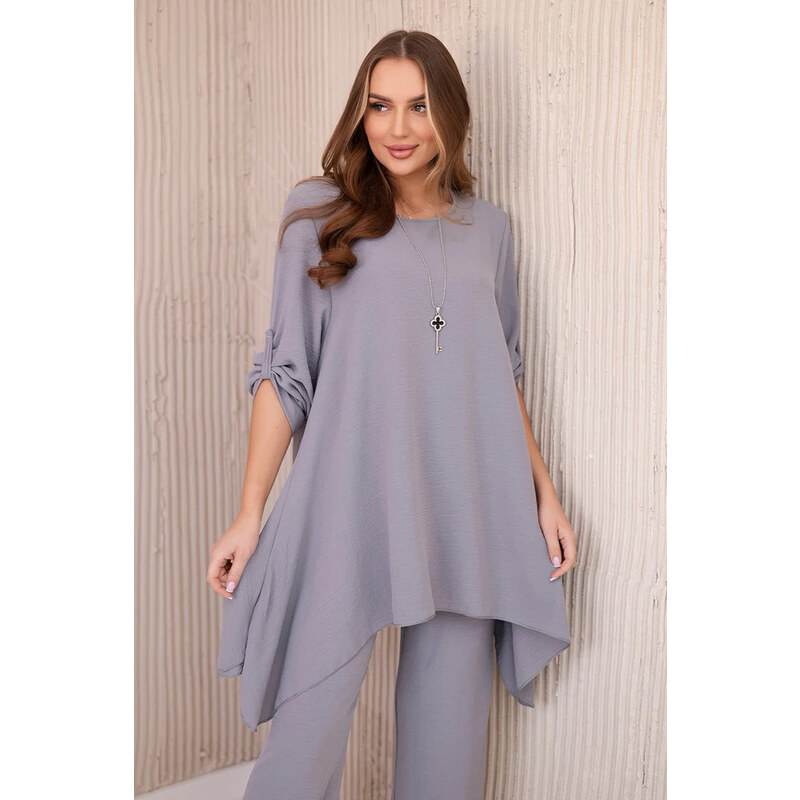 Fashionweek Elegantná súprava košele a nohavice zo vzdušného materiálu 50736848