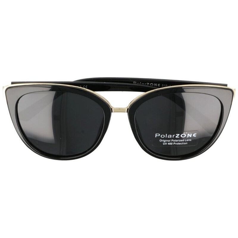Polarzone Čierne dámske elegantné polarizačné okuliare Geisha 50742878