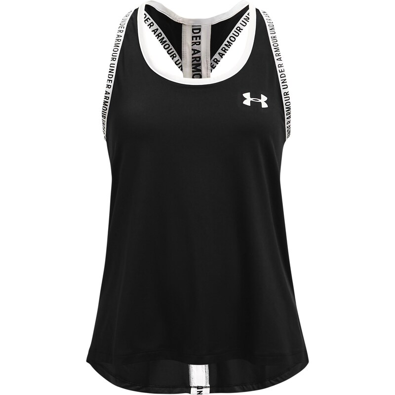 UNDER ARMOUR Športový top Knockout čierna / biela 54225009