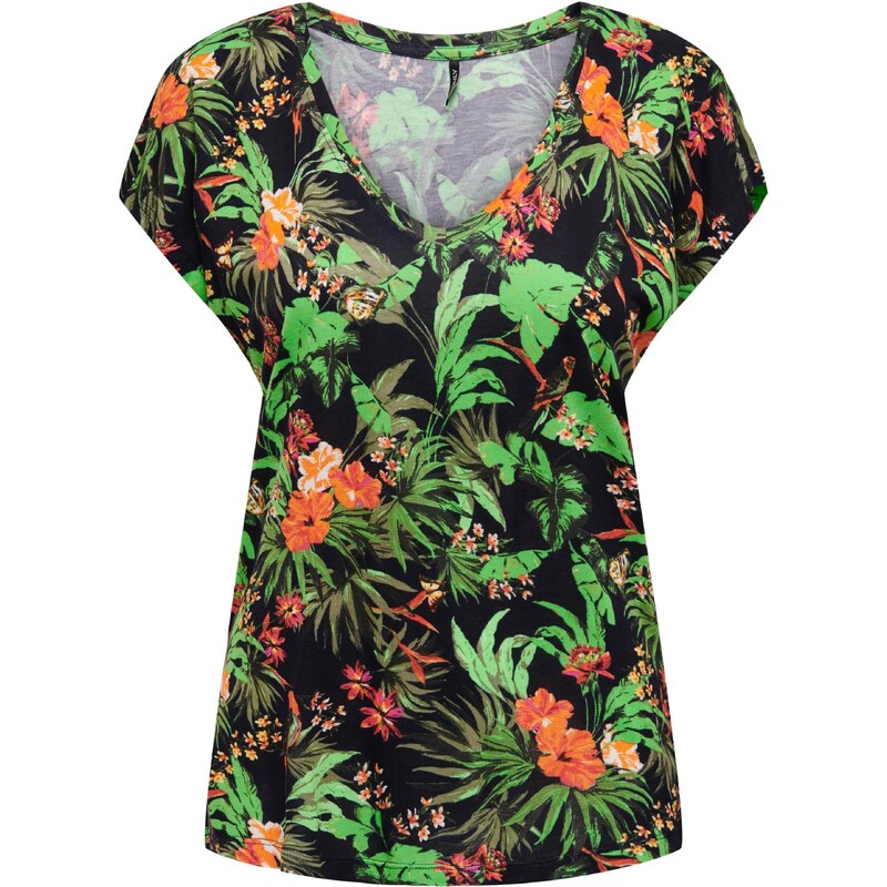 ONLY Tričko FLAWSOME tmavomodrá / zelená / oranžová 55911520