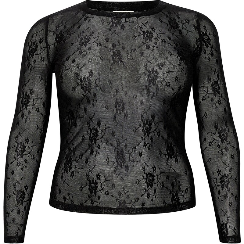 KAFFE CURVE Tričko Nikoline čierna 54252581