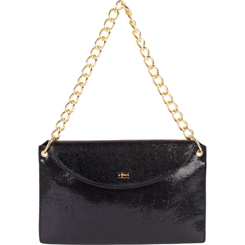 faina Listová kabelka čierna 54252704